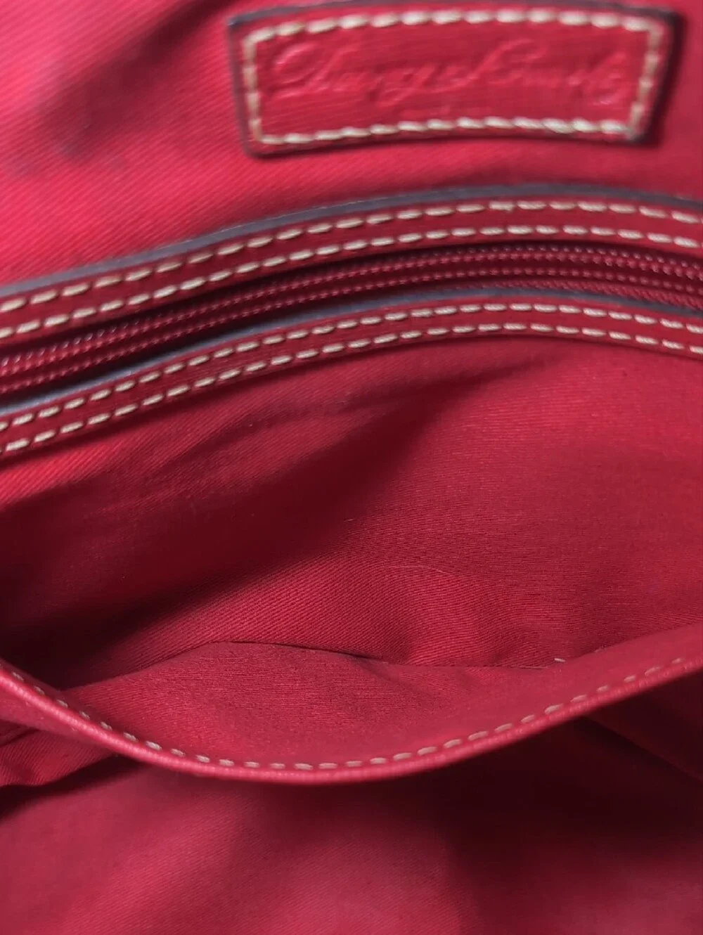 Dooney & Bourke Red Saffiano Satchel